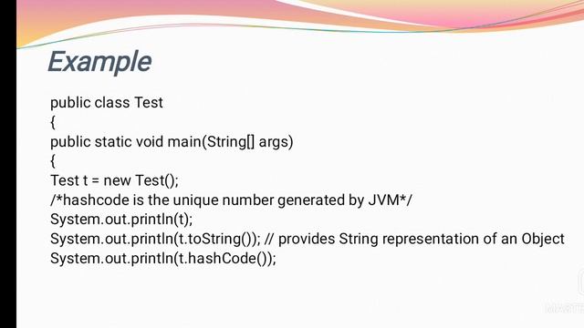 OBJECT CLASS IN JAVA смотреть онлайн