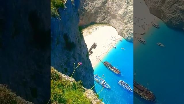 Navagio Beach In Zakynthos Island, Greece смотреть онлайн