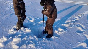 Зимняя рыбалка на озере Тенис 2024