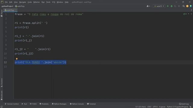 Curso de Python #18 - Métodos split e join смотреть онлайн