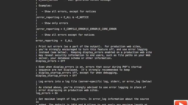 PHP Tutorial For Beginners Full #3 Displaying Errors смотреть онлайн