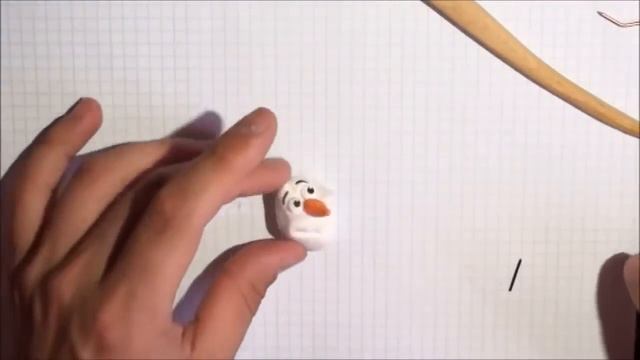 Снеговик Олаф из FIMO professional - кукольная миниатюра смотреть онлайн
