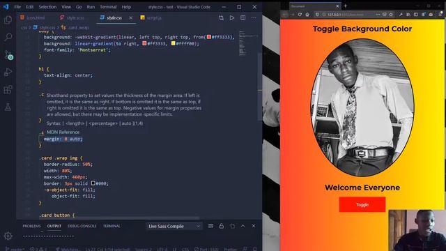 Dark Mode Effect Using HTML,SASS & JS. смотреть онлайн