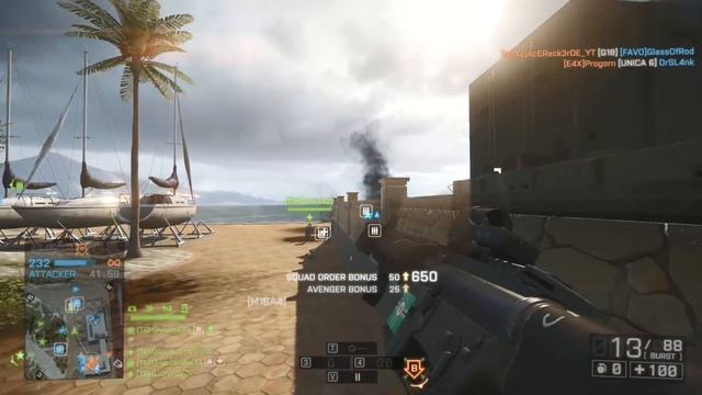 This is how you play RUSH on Battlefield 4 (120-13 Infantry Gameplay) смотреть онлайн
