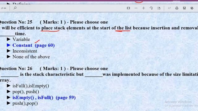 CS301 Final term preparation Objective Paper part 2 смотреть онлайн
