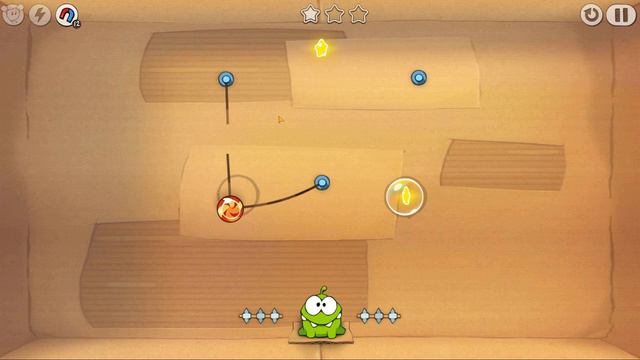 Cut The Rope - картонная коробка уровень 22