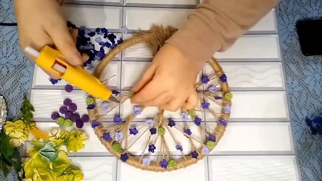 3 красивые идеи из джута и мешковины. Поделки своими руками. DIY jute crafts. смотреть онлайн