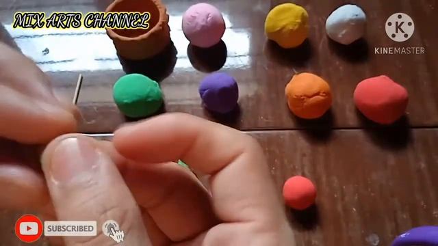 How To Make Miniature Clay Vegetables | Modeling Clay | Play Doh | Polymer Clay | Mix Arts Channel