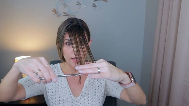How To Cut Long Curtain Bangs