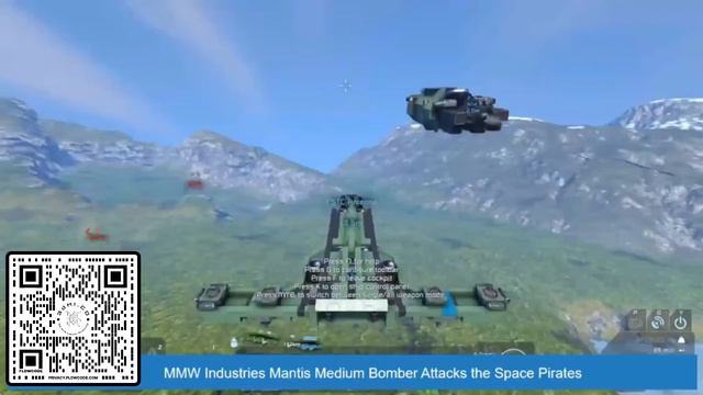 Space Engineers 2023 Mantis Medium Bomber Launches Cruise Missile Attack on the Space Pirates. смотреть онлайн