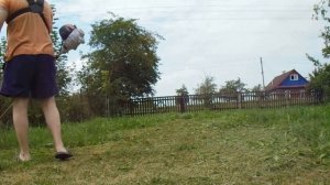 Косим траву мотокосой  Stihl fs 130