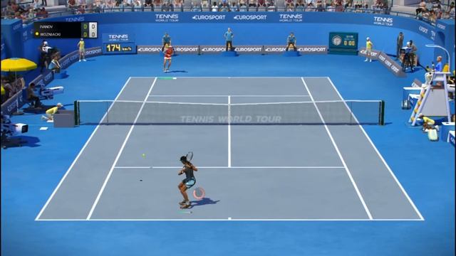 Каролин Возняцки в игре Tennis World Tour? смотреть онлайн