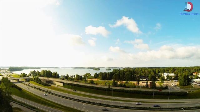 Finland Western Highways - Highway 8 in Western Finland - Timelapse смотреть онлайн