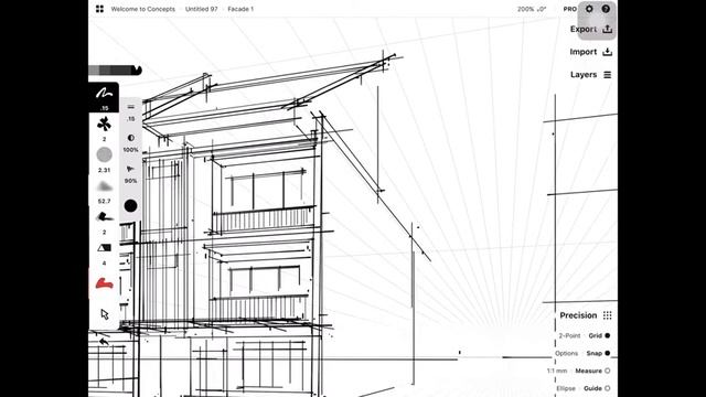 Concepts App / Perspective Sketching (Live Stream) смотреть онлайн