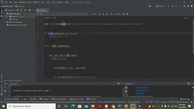 how to play a video file in pycharm | how to play an mp4 video file using python смотреть онлайн