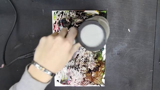 Интересная техника абстрактного рисования / Abstract paint art смотреть онлайн
