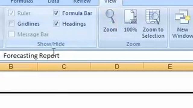 How to show or hide the row or column headings Excel смотреть онлайн