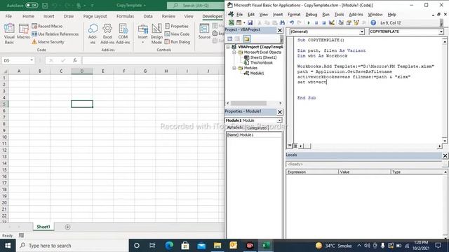 How to copy template with Excel VBA and rename it with variable смотреть онлайн