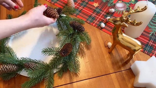 Новогодняя композиция своими руками, мастер класс DIY смотреть онлайн