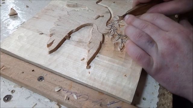 Панно Голубь, зажигательная Резьба по дереву - Wood carving. смотреть онлайн