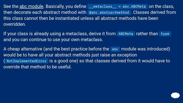 Abstract methods in Python смотреть онлайн