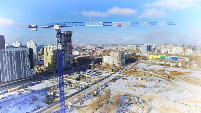 Аэросъемка башенных кранов и кранового оборудования компании GIRAFFE смотреть онлайн