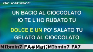 GELATO AL CIOCCOLATO Pupo Karaoke - Canto/Score - ALTRA VERSIONE - Strumentale/Testo