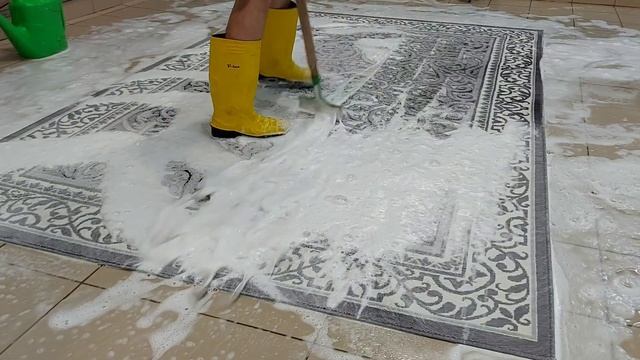 Стирка шерстяного ковра /Washing woolen carpet смотреть онлайн