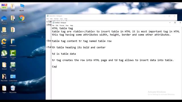 HTML Table caption tag.Table attributes.Table colspan and rowspan Table cellspacing and cellpadding смотреть онлайн