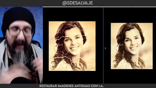 Como RESTAURAR FOTOS ANTIGUAS con INTELIGENCIA ARTIFICIAL [ 100% GRATIS ] Tutorial смотреть онлайн