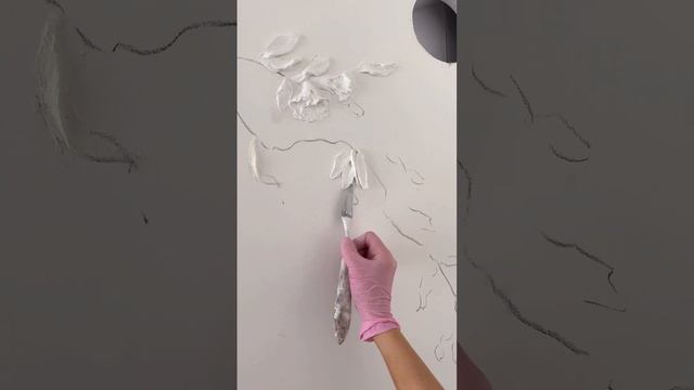 Лепнина на стену ручной работы - ванная смотреть онлайн