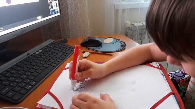 Я РИСУЮ ЕНОТА ЭРИКА!!!! смотреть онлайн
