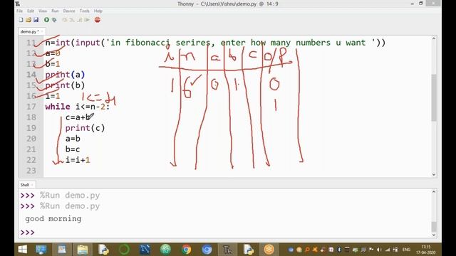 Python Program | Fibonacci Series Program | Fibonacci Sequence Program in Python | Python Tutorial смотреть онлайн