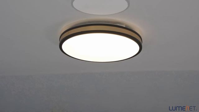Eglo Pescaito wall/ceiling LED lamp, 28 cm, black-gold смотреть онлайн