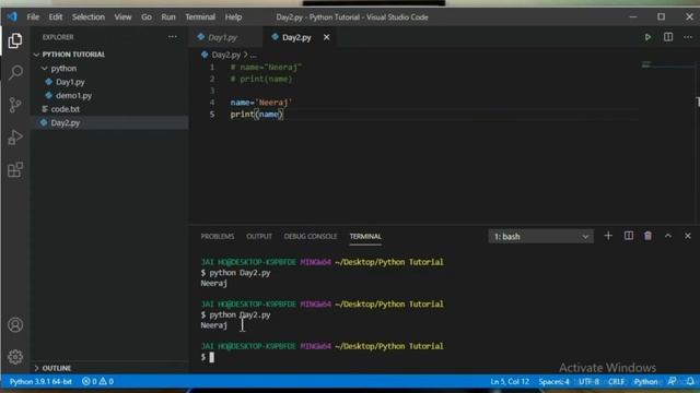 #5 String Data Type in Python in Hindi - Python Tutorial in hindi | String in Python in hindi смотреть онлайн