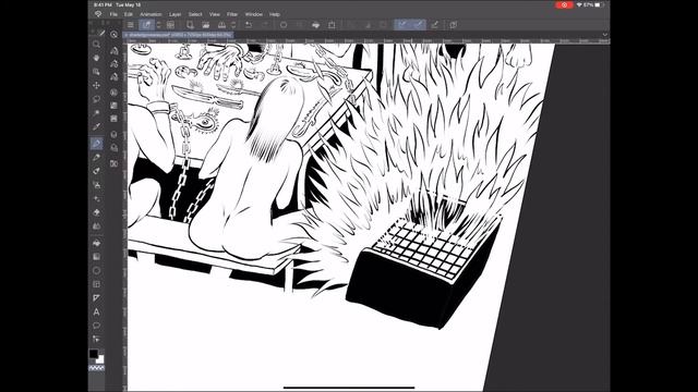 Shaded Grove and Xofl Fae Hound RPG Scene | Digital inking, Clip Studio Paint, iPad Pro | Part 2 смотреть онлайн