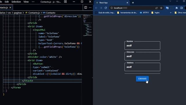 10 Deshabilitar el boton del formulario si algo no esta bien Formik + Material UI + React смотреть онлайн