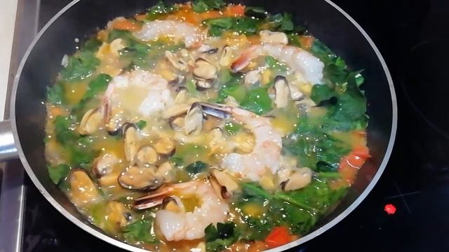 Италия. Спагетти  с морепродуктами 7морей.часть1