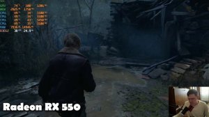 Resident Evil 4 remake на слабом пк RX550