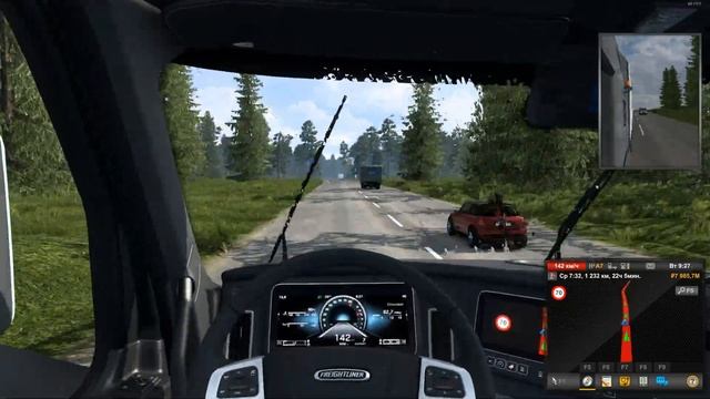 Рейс на 3000 км по России | Таймлапс ETS2 смотреть онлайн