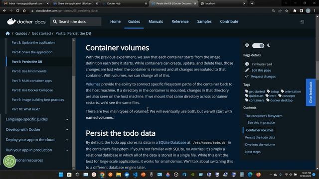 Persist the Database of the Containerized Application. смотреть онлайн