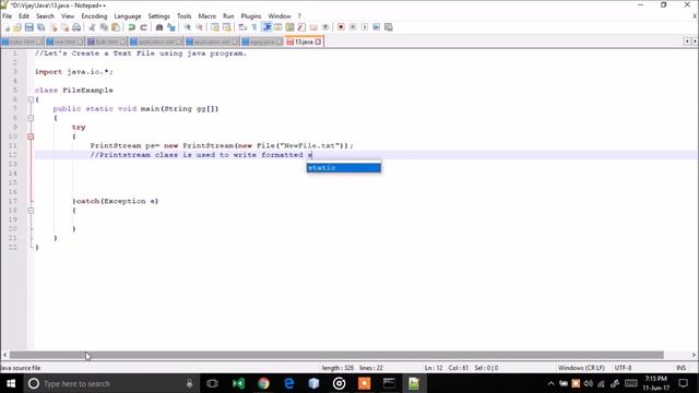 #13 Java Programming : Creating and writing a text file. смотреть онлайн