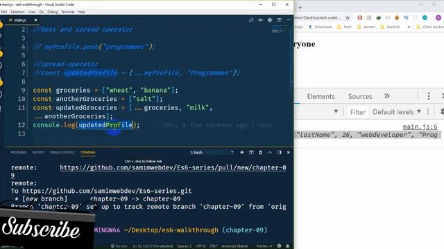 Javascript ES6 tutorial for beginners in bangla (part-10) | Rest and spread operator смотреть онлайн
