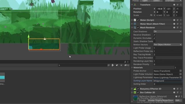 Unity 2D Water Tutorial in 100 Seconds (Dynamic Waves + Reflection Shader) смотреть онлайн