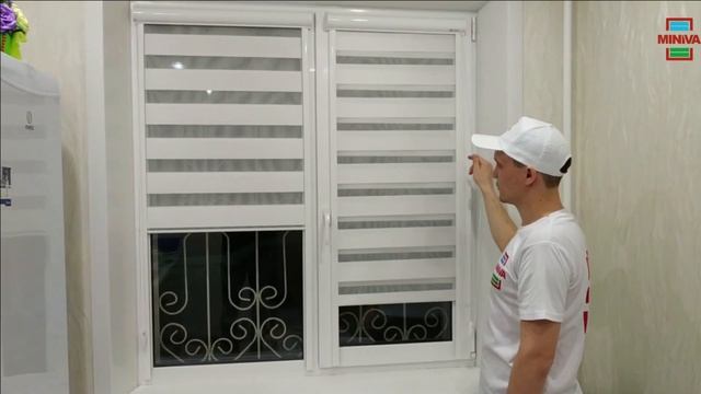 Шторы Зебра на кухню. Жалюзи и рулонные шторы МИНИВА смотреть онлайн