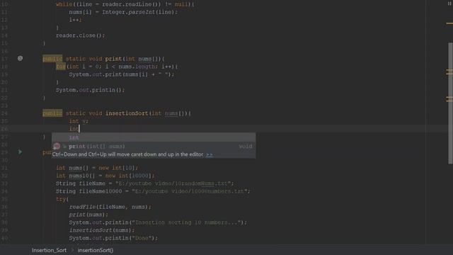 How to Code Insertion Sort in Java смотреть онлайн