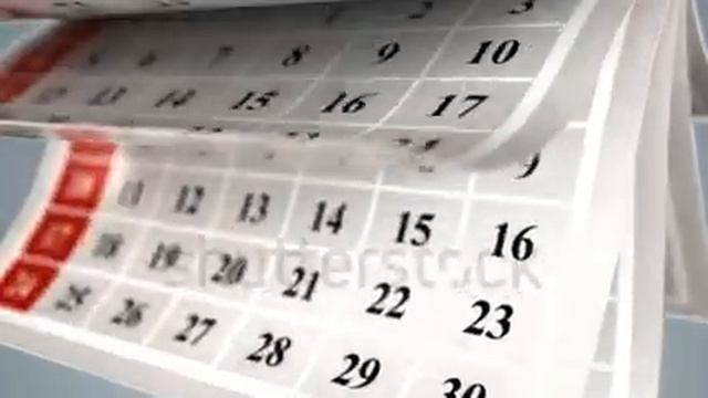 Анимация календаря смотреть онлайн