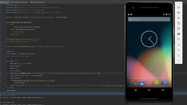 Python Appium Viber, simple checker смотреть онлайн
