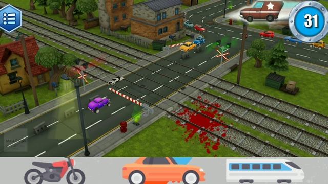 Railroad Crossing Train Simulator #5-Easy Mode Level 8-(Perlintasan Kereta Api)-Android Gameplay смотреть онлайн