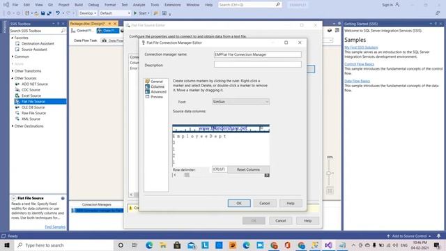 3.SSIS TUTORIAL - LOAD FIXED WIDTH TEXT FILE TO SQL SERVER смотреть онлайн
